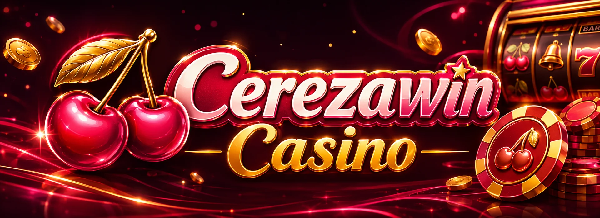 Banner de Cerezawin Casino con bono de 20% en la primera recarga y retiros en pesos chilenos